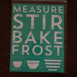 Brand New Chalk Couture Measure Stir Bake Frost Transfer